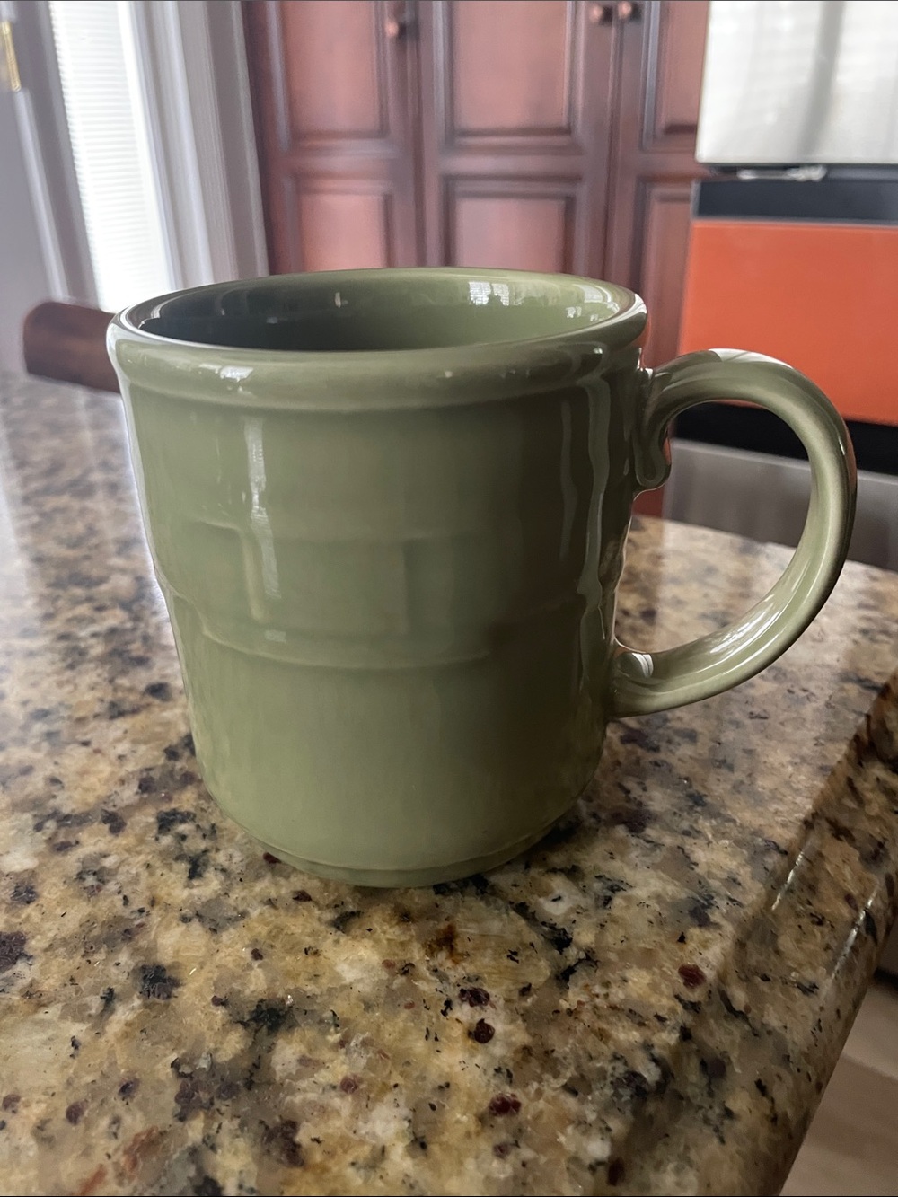 Longaberger Ceramic Coffee Mug in Sage Green